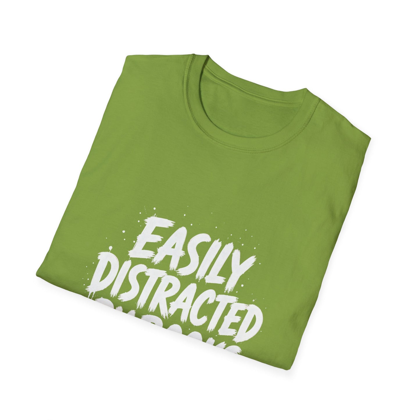 Lightweight Fabric - "Easily Distracted by Books" T‑Shirt