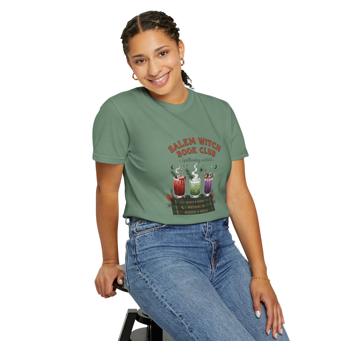 "Salem Witch Book Club" T-Shirt — Whimsical Witchy Reading Tee