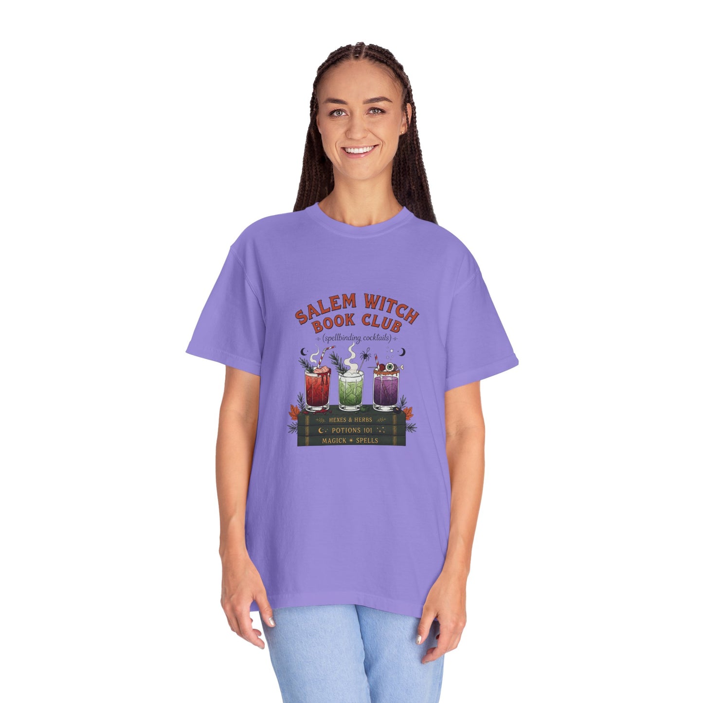 "Salem Witch Book Club" T-Shirt — Whimsical Witchy Reading Tee