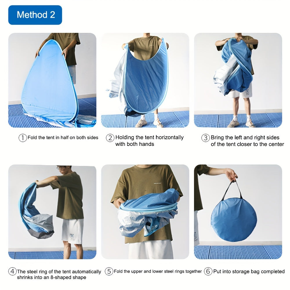 Tente de plage portable étanche avec pare-soleil