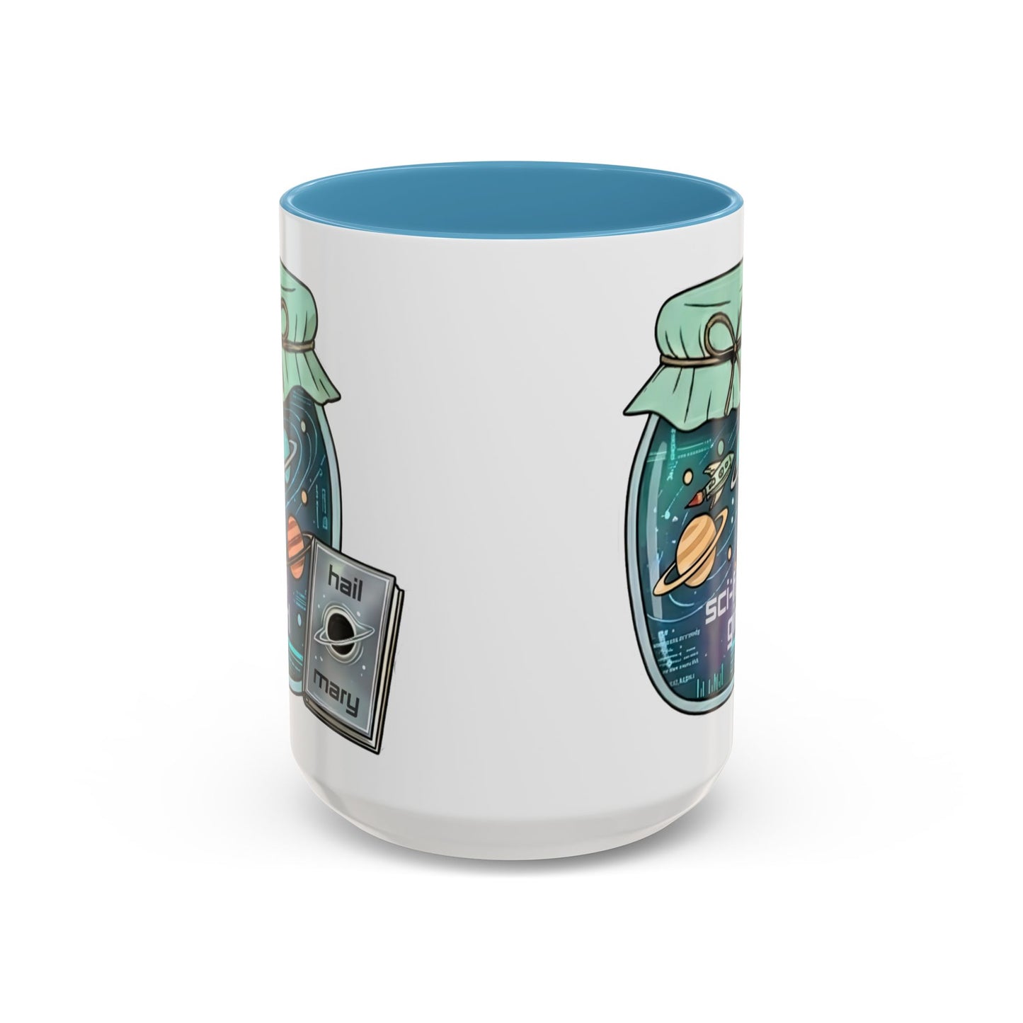 "Sci‑Fi Girl" JamJar Mug — Space Planets Accent Coffee Cup (11/15oz)