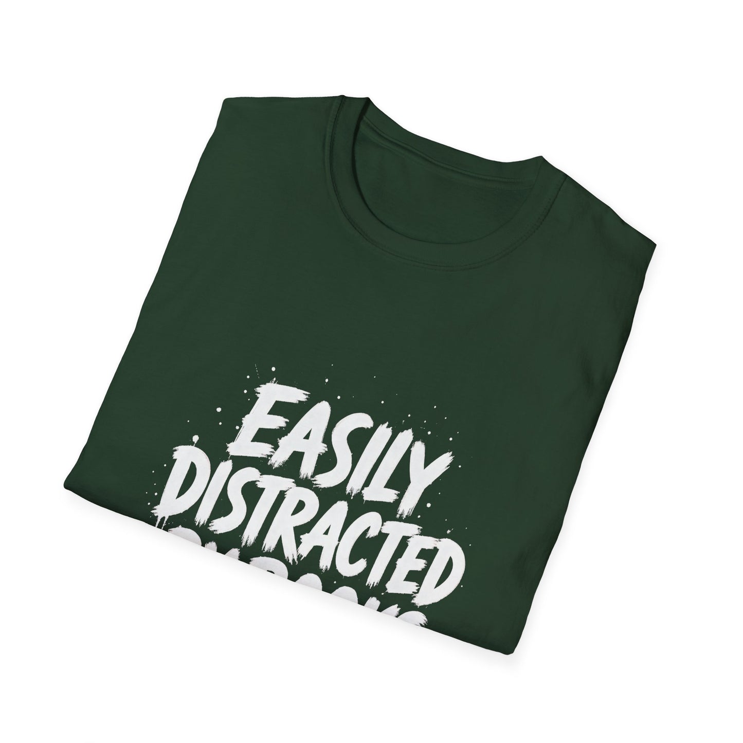 Lightweight Fabric - "Easily Distracted by Books" T‑Shirt