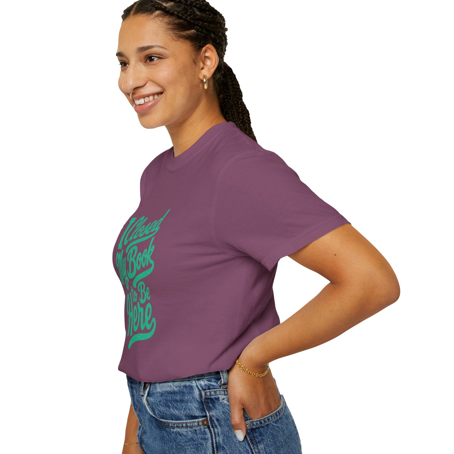 "I Closed My Book To Be Here" T-Shirt — Funny Reader Shirt for Book Lovers