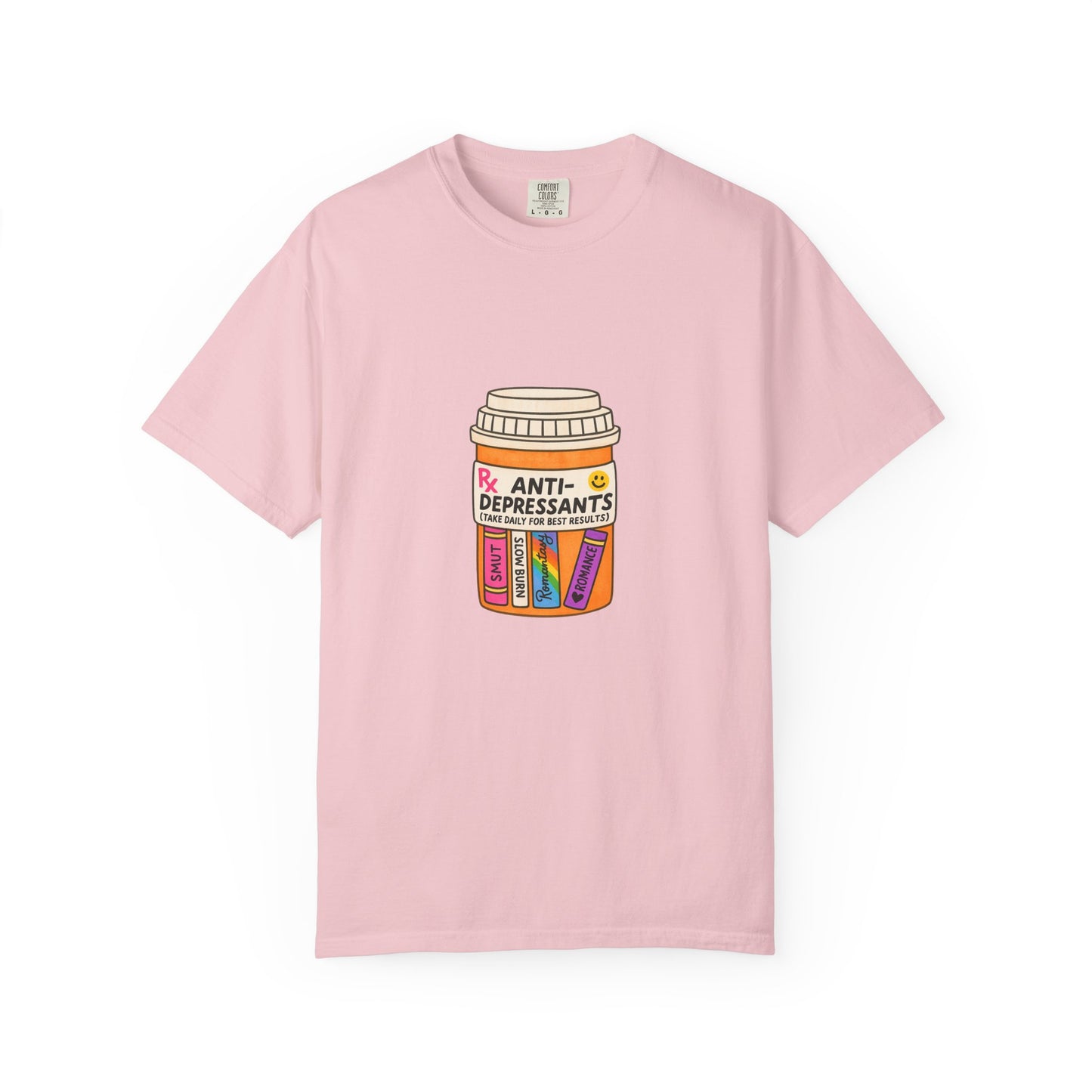 T-Shirt — "Anti-Depressants" Coffee & Books Graphic Tee