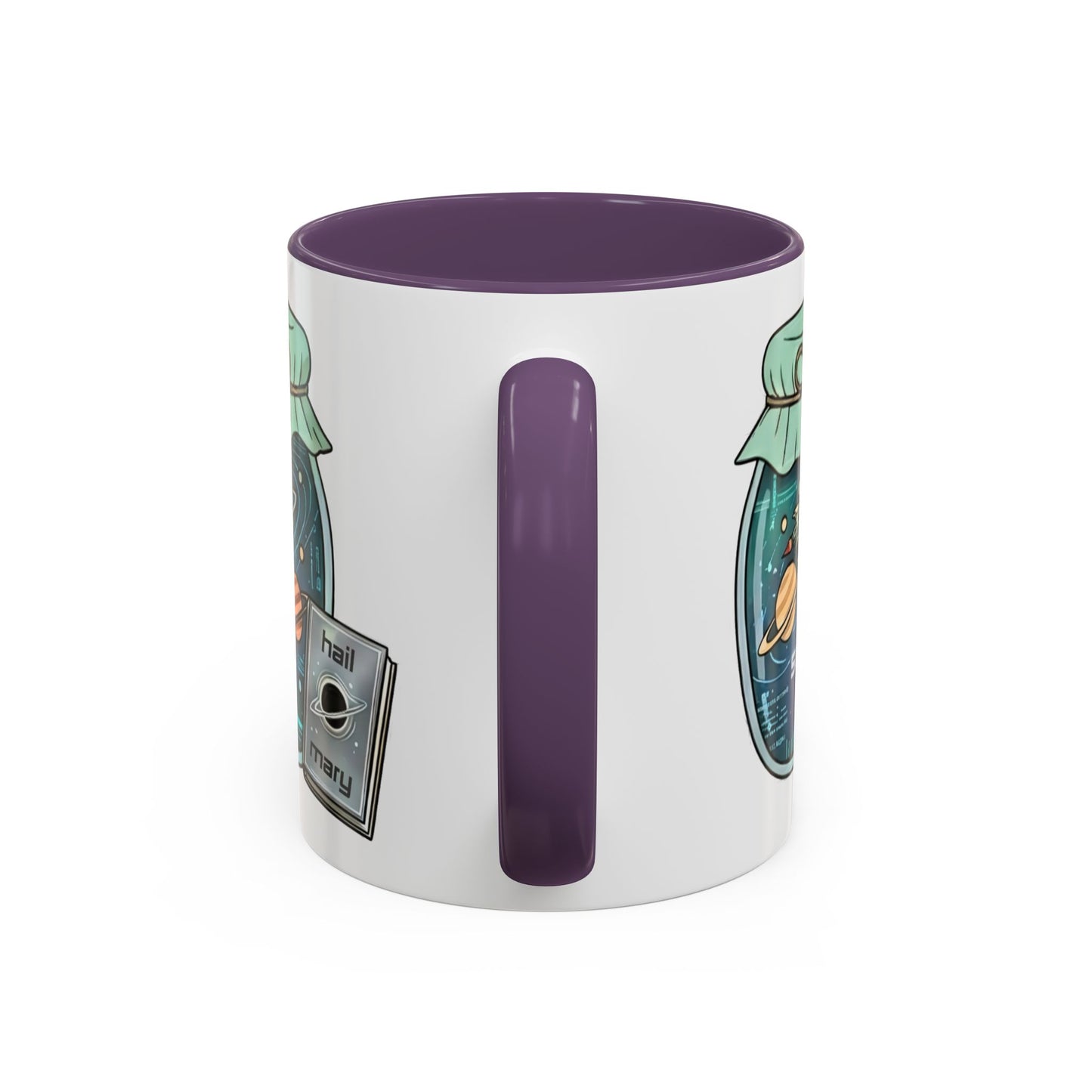 "Sci‑Fi Girl" JamJar Mug — Space Planets Accent Coffee Cup (11/15oz)