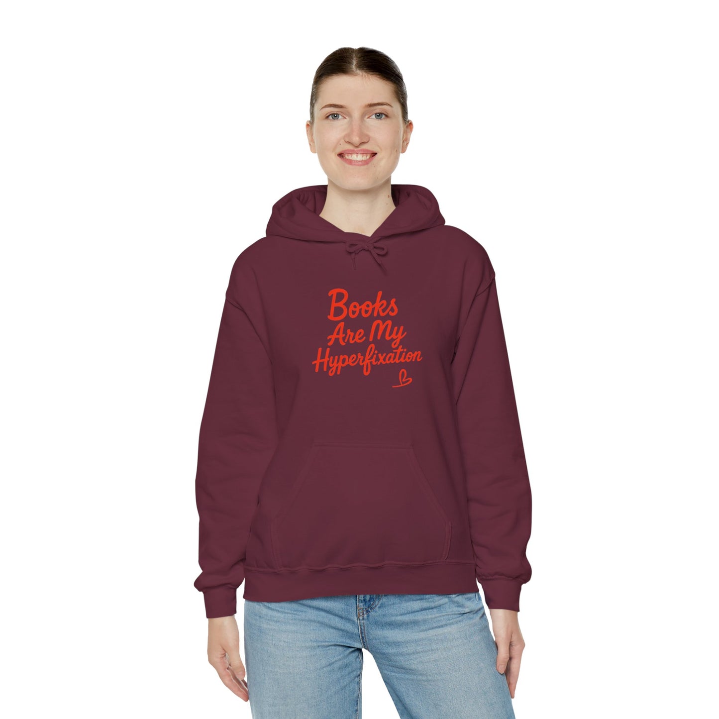 "Books Are My Hyperfixation" Neurospicy Bookish Hoodie