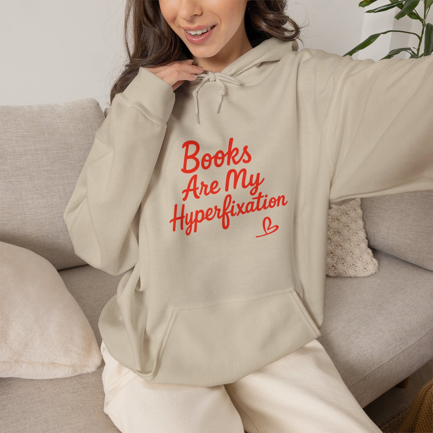 "Books Are My Hyperfixation" Neurospicy Bookish Hoodie