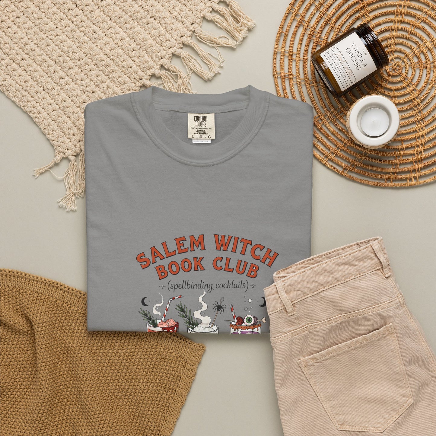 "Salem Witch Book Club" T-Shirt — Whimsical Witchy Reading Tee