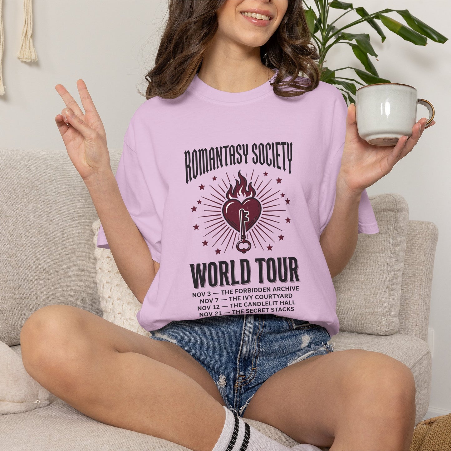"Romantasy Society World Tour" Graphic T-Shirt