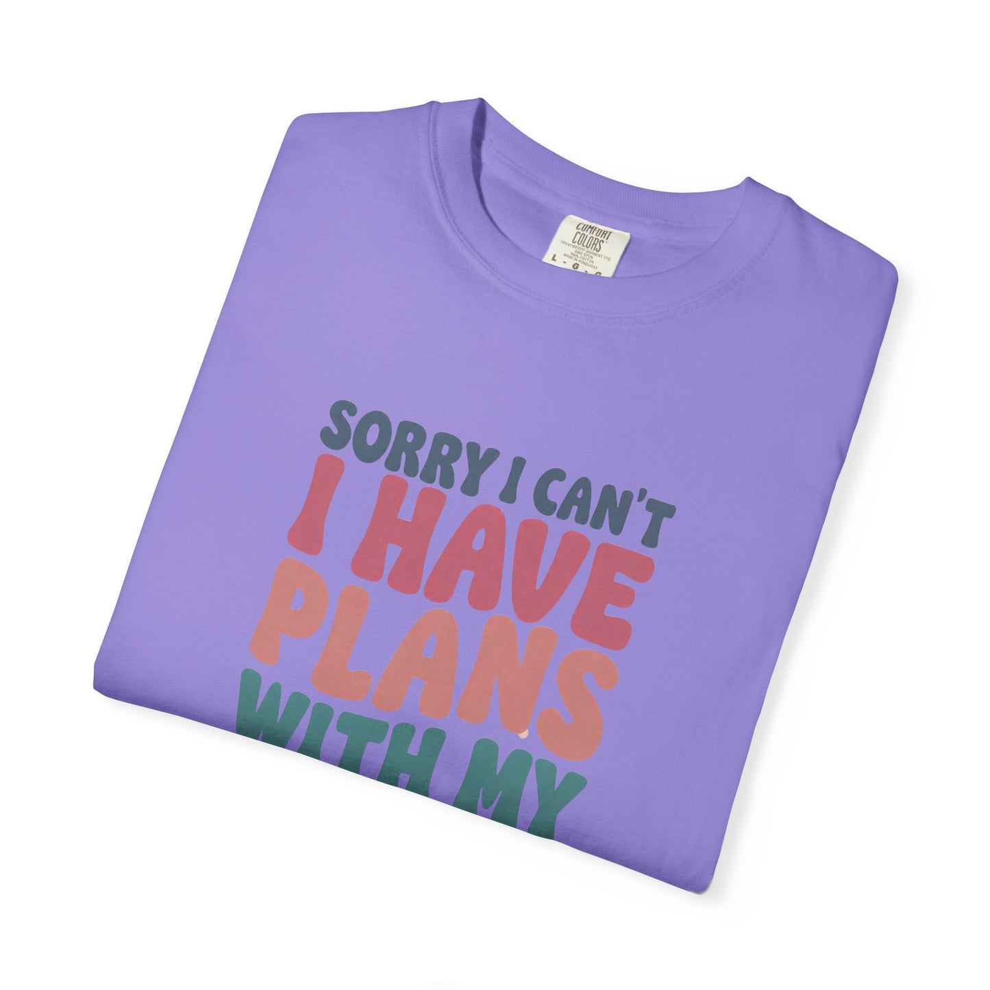Book Lover T-Shirt — "Sorry I Can't, I Have Plans With My Books" Graphic Tee