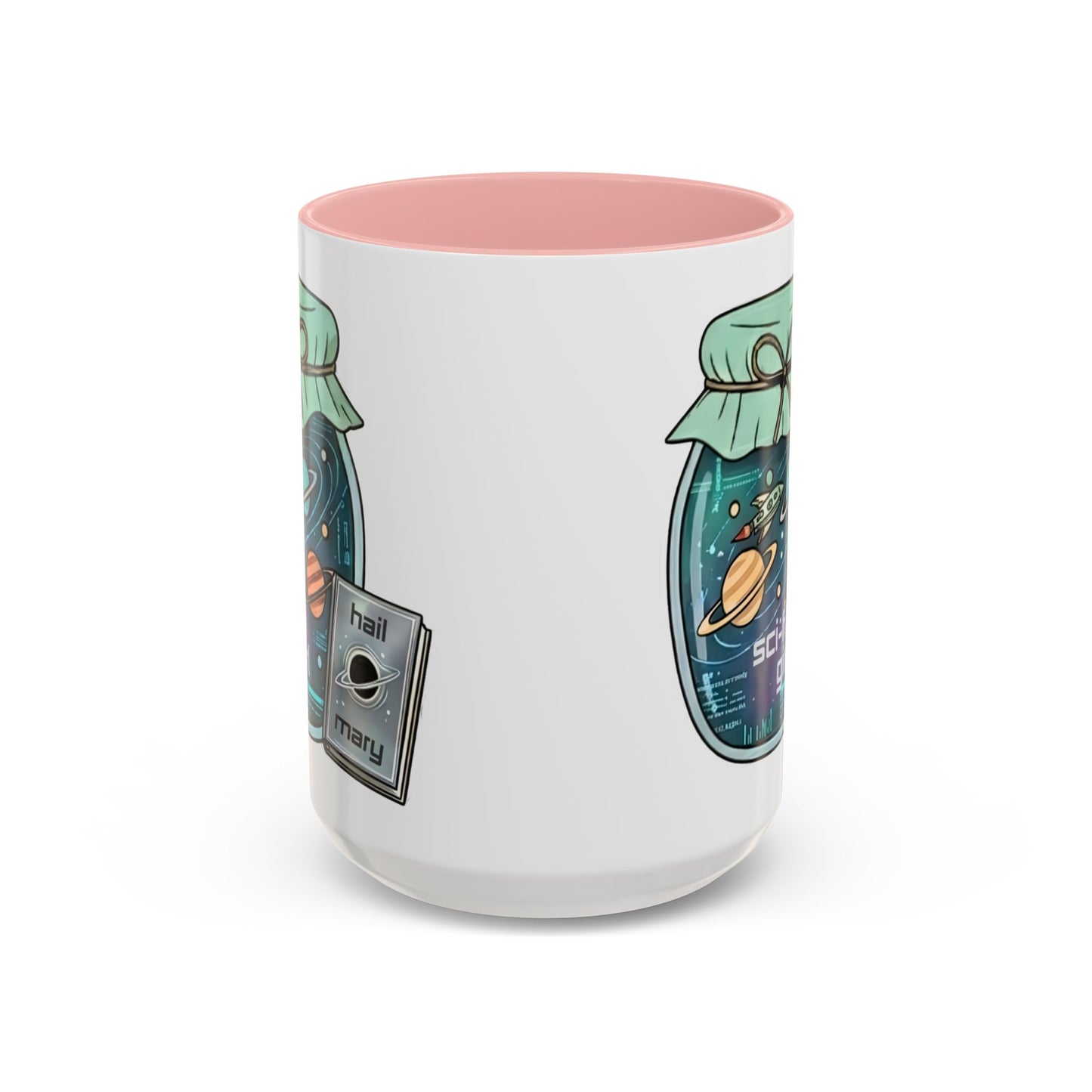 "Sci‑Fi Girl" JamJar Mug — Space Planets Accent Coffee Cup (11/15oz)