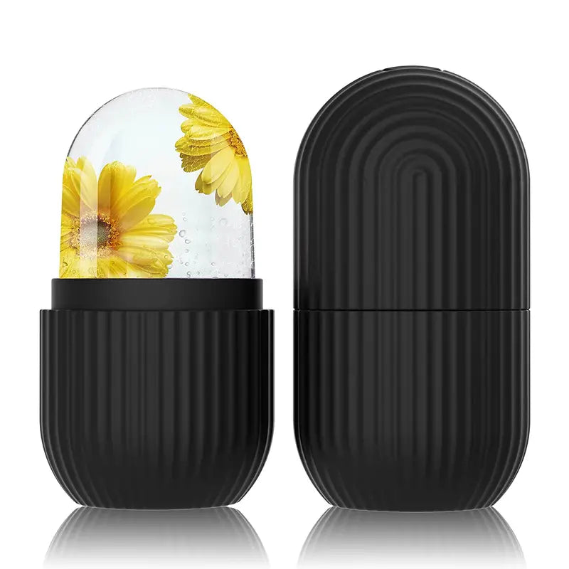 NNETM Rouleau de glace en silicone pour le visage : Sculpte, apaise, redessine, rafraîchit et masse pour la détente