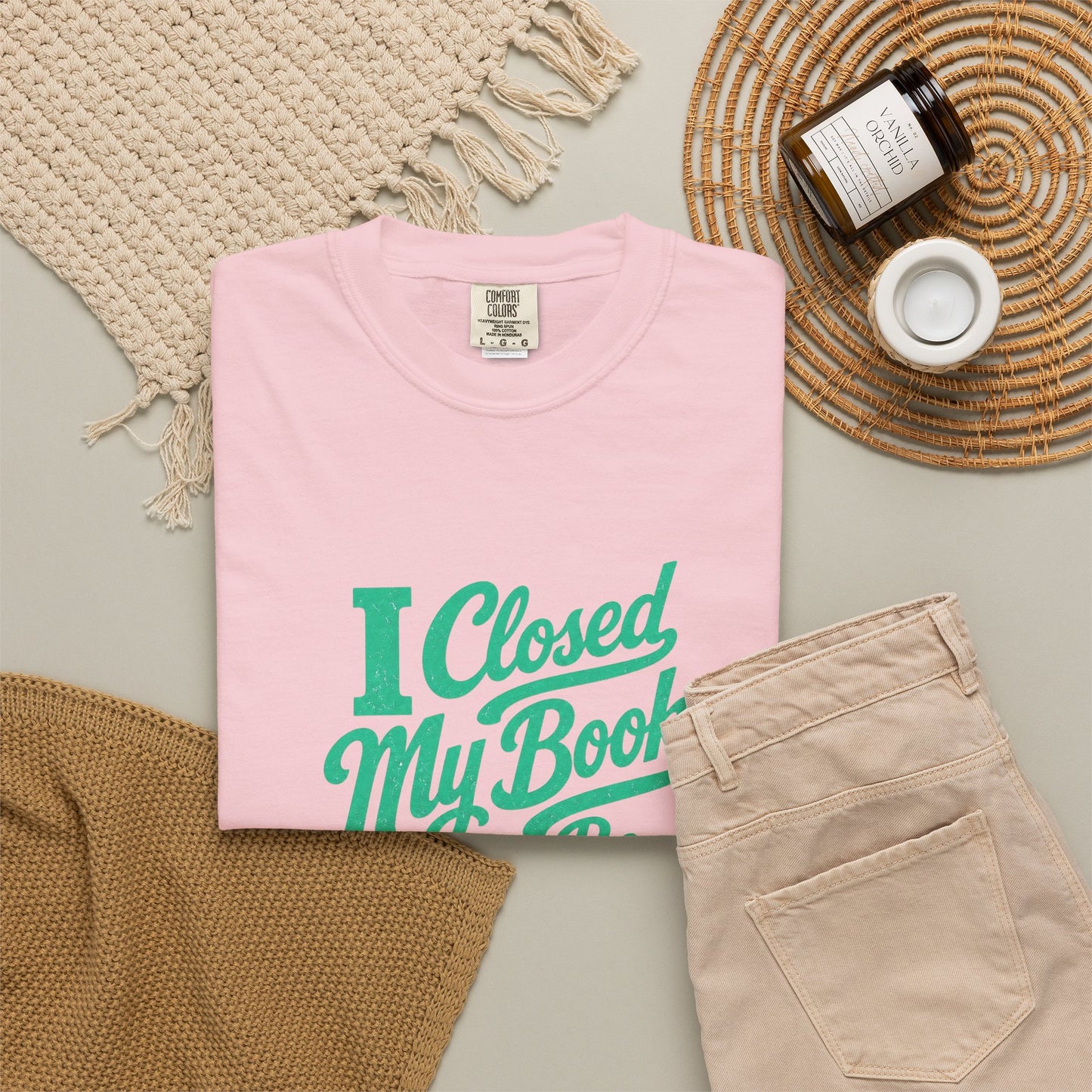"I Closed My Book To Be Here" T-Shirt — Funny Reader Shirt for Book Lovers