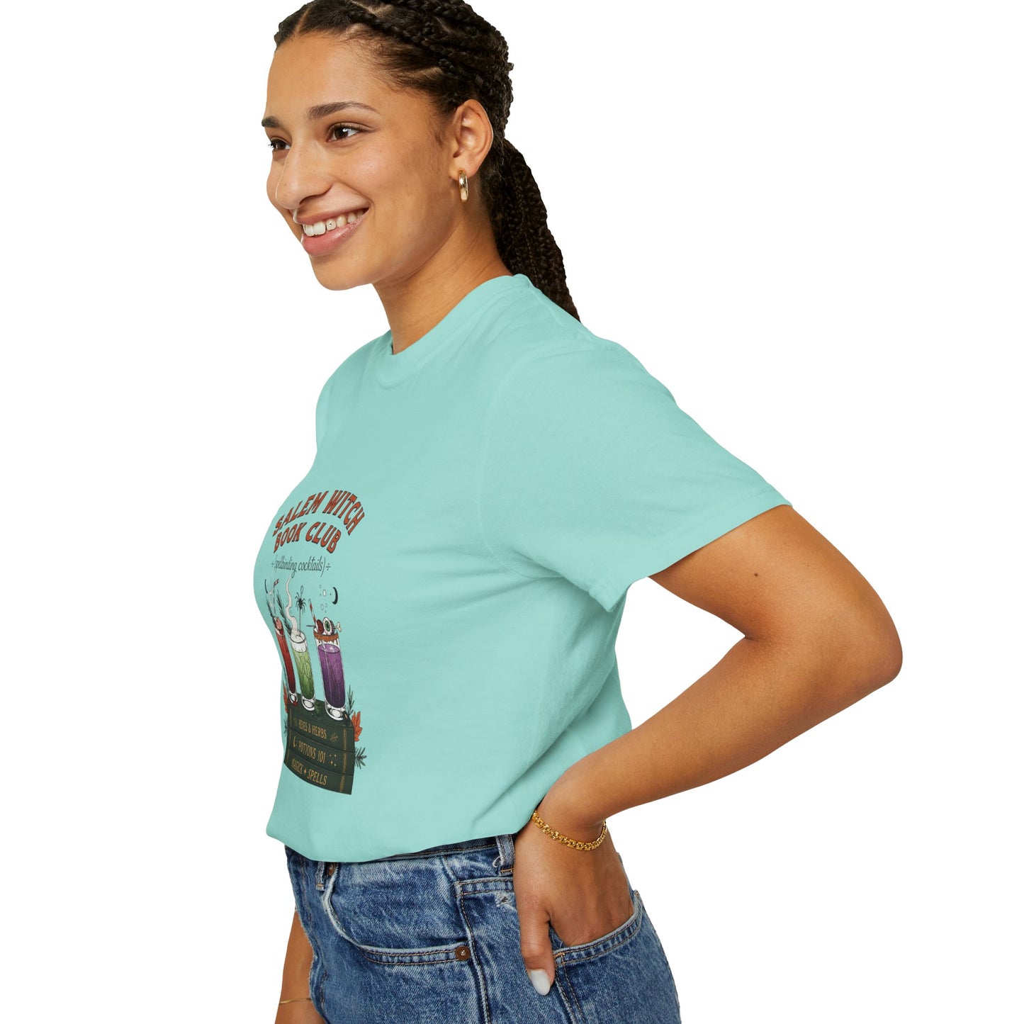 "Salem Witch Book Club" T-Shirt — Whimsical Witchy Reading Tee