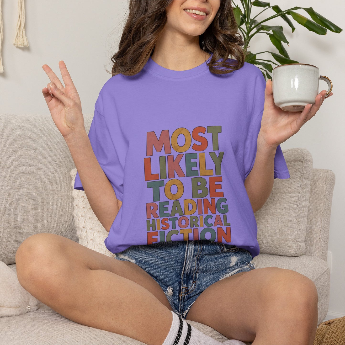 Historical Fiction Reader T-Shirt — "Most Likely to Be Reading Historical Fiction"