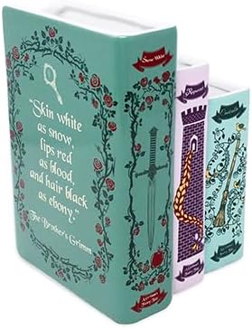 Triple Book-Shaped Decorative Vase