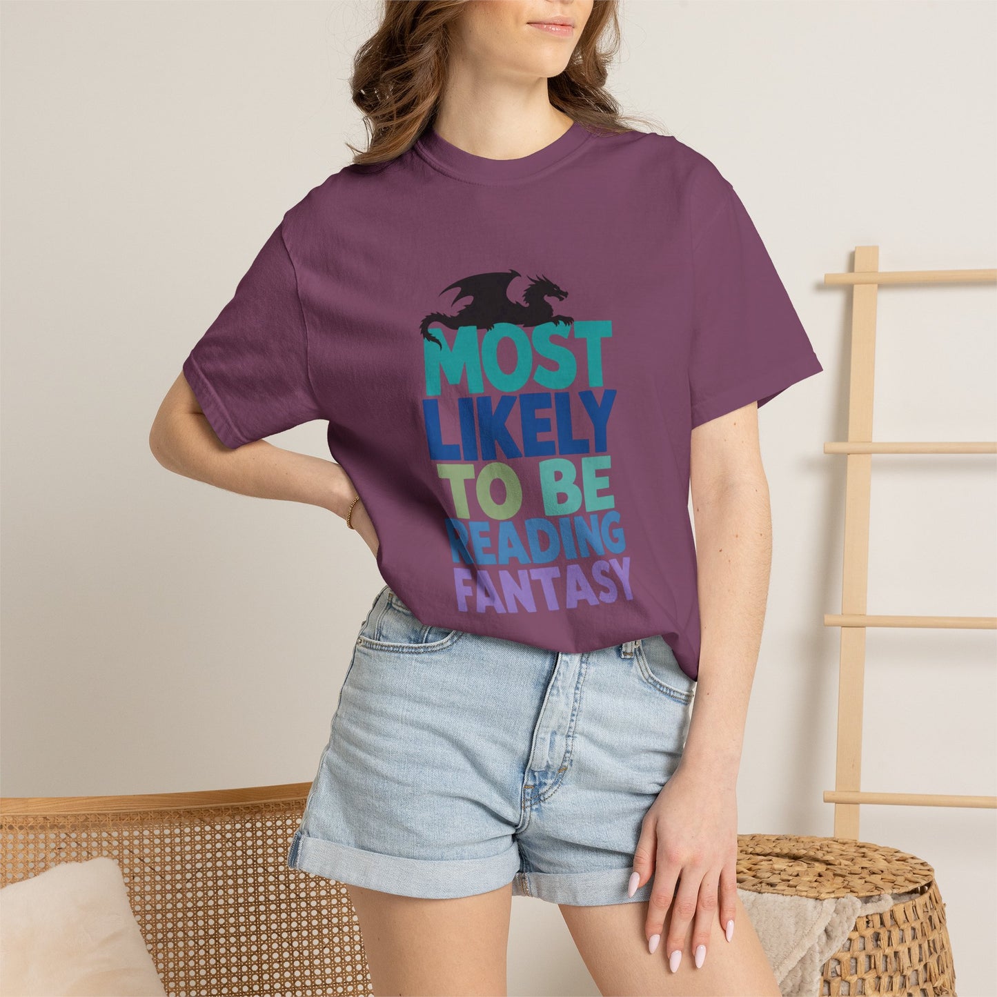 Fantasy Reader T-Shirt — "Most Likely to Be Reading Fantasy" Graphic Tee