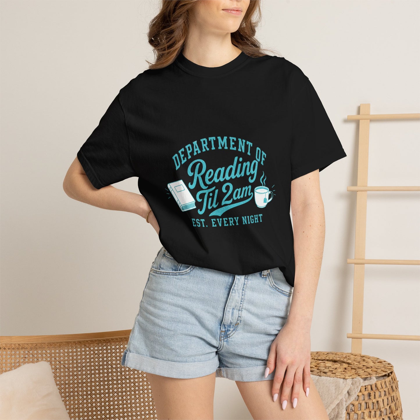 "Department of Reading 'Til 2AM: T-Shirt — Graphic Reading Tee
