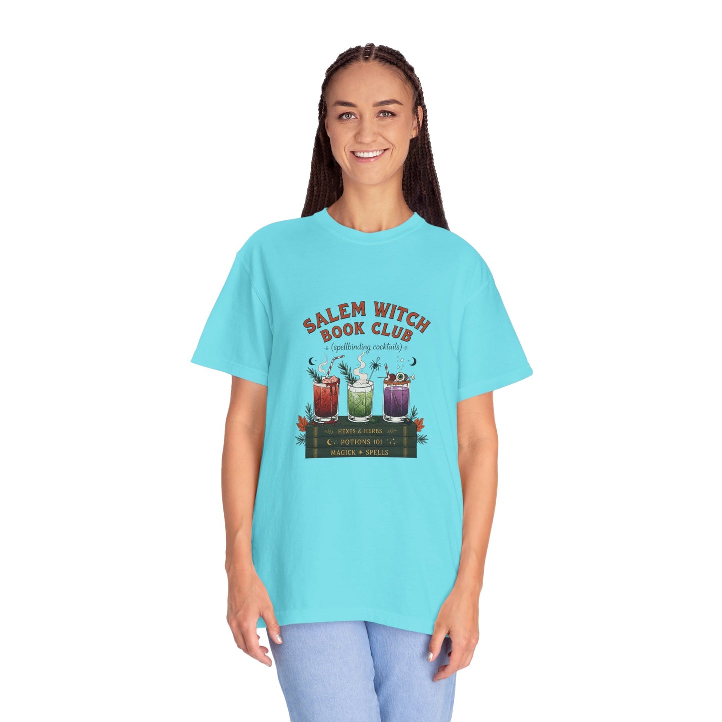 "Salem Witch Book Club" T-Shirt — Whimsical Witchy Reading Tee