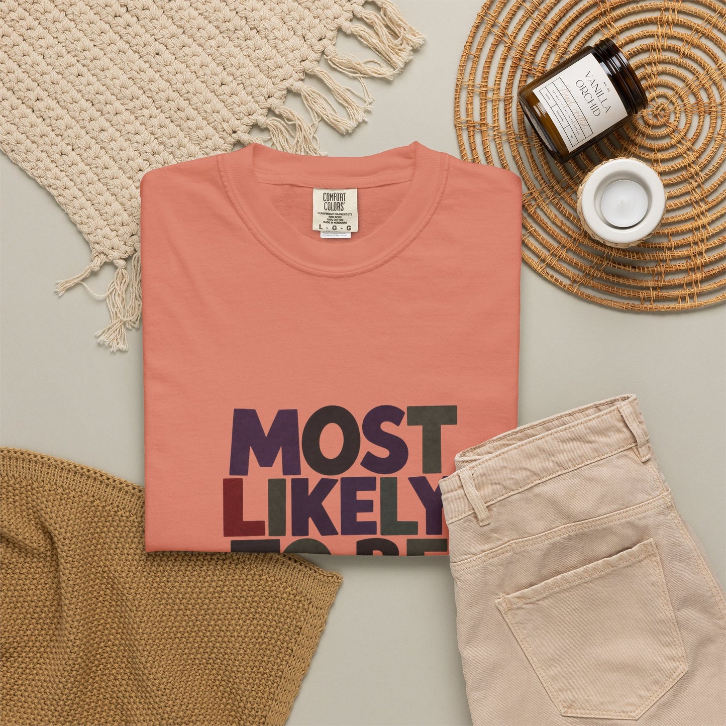 “Most Likely to Be Reading Thrillers” Graphic T-shirt