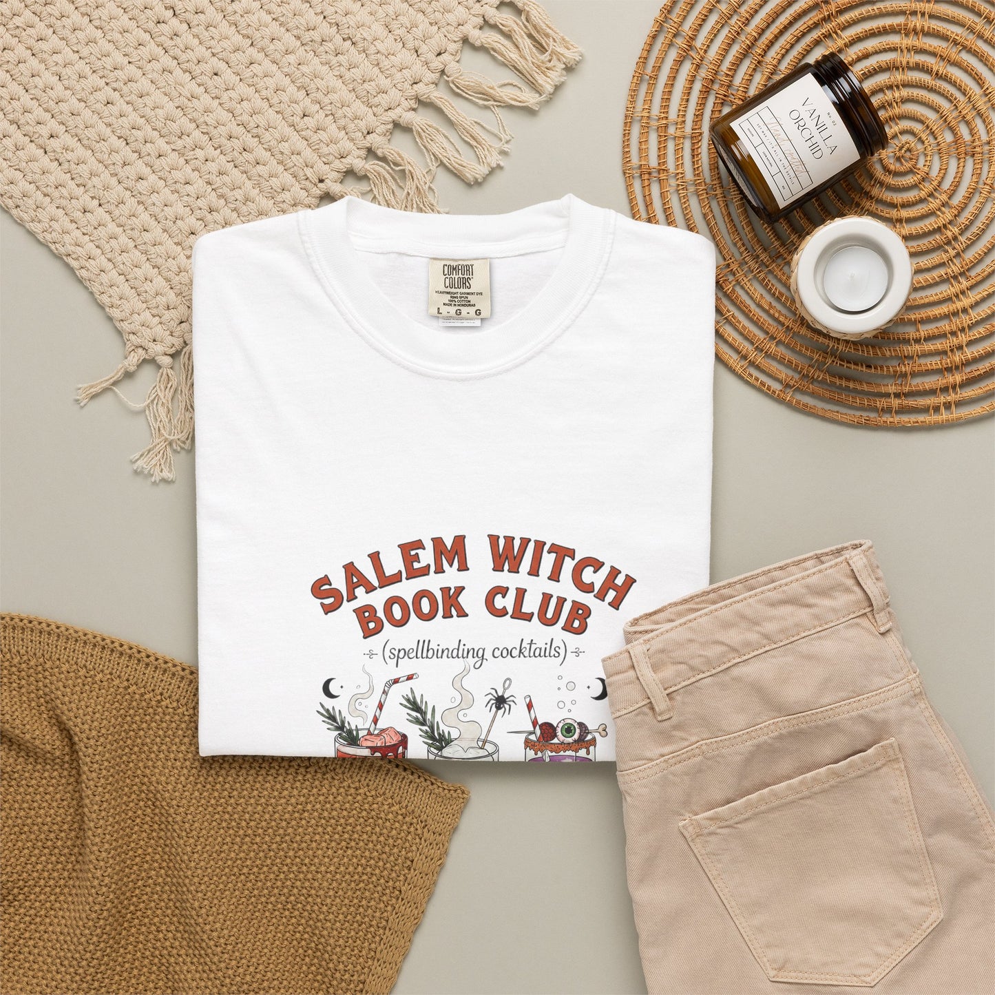 "Salem Witch Book Club" T-Shirt — Whimsical Witchy Reading Tee