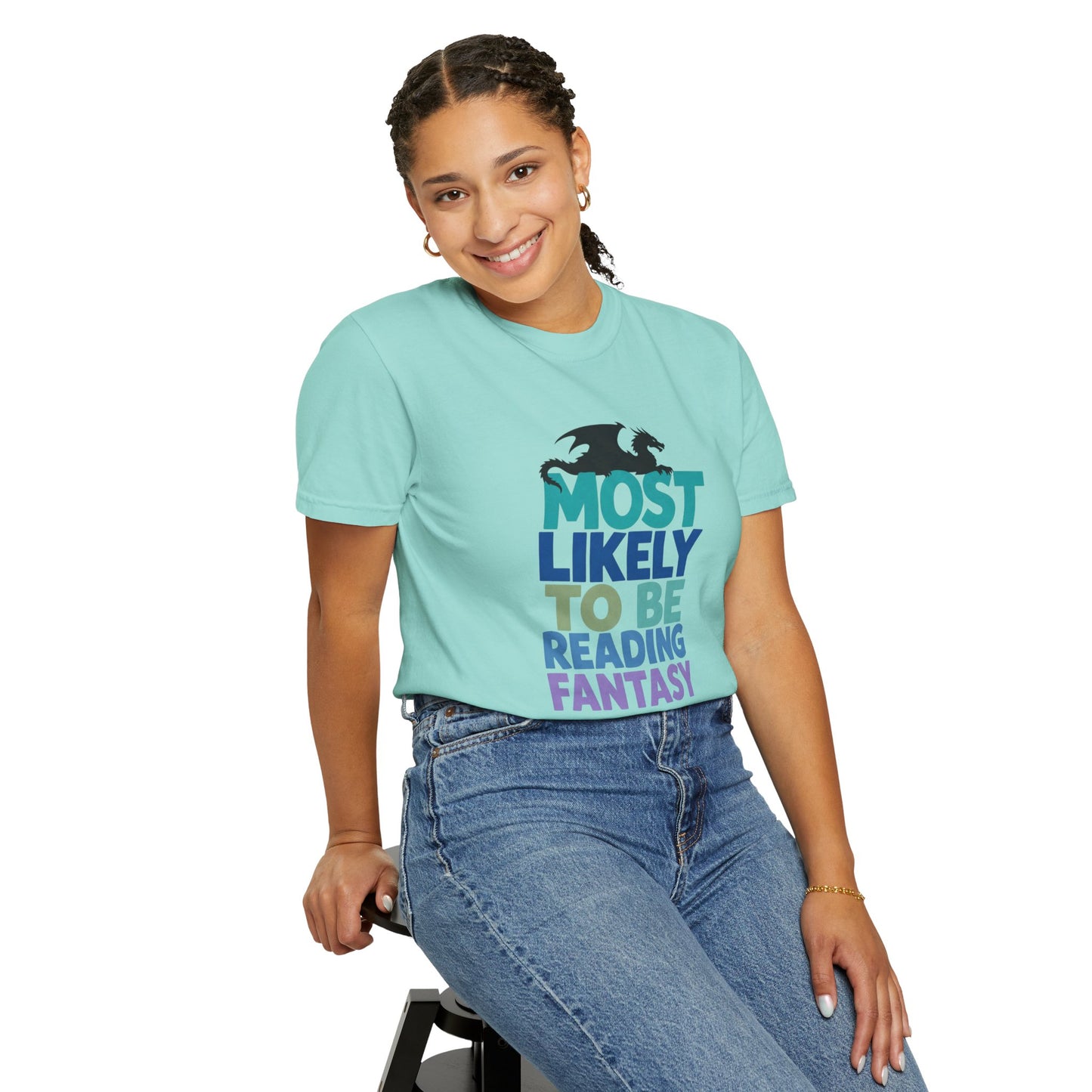 Fantasy Reader T-Shirt — "Most Likely to Be Reading Fantasy" Graphic Tee