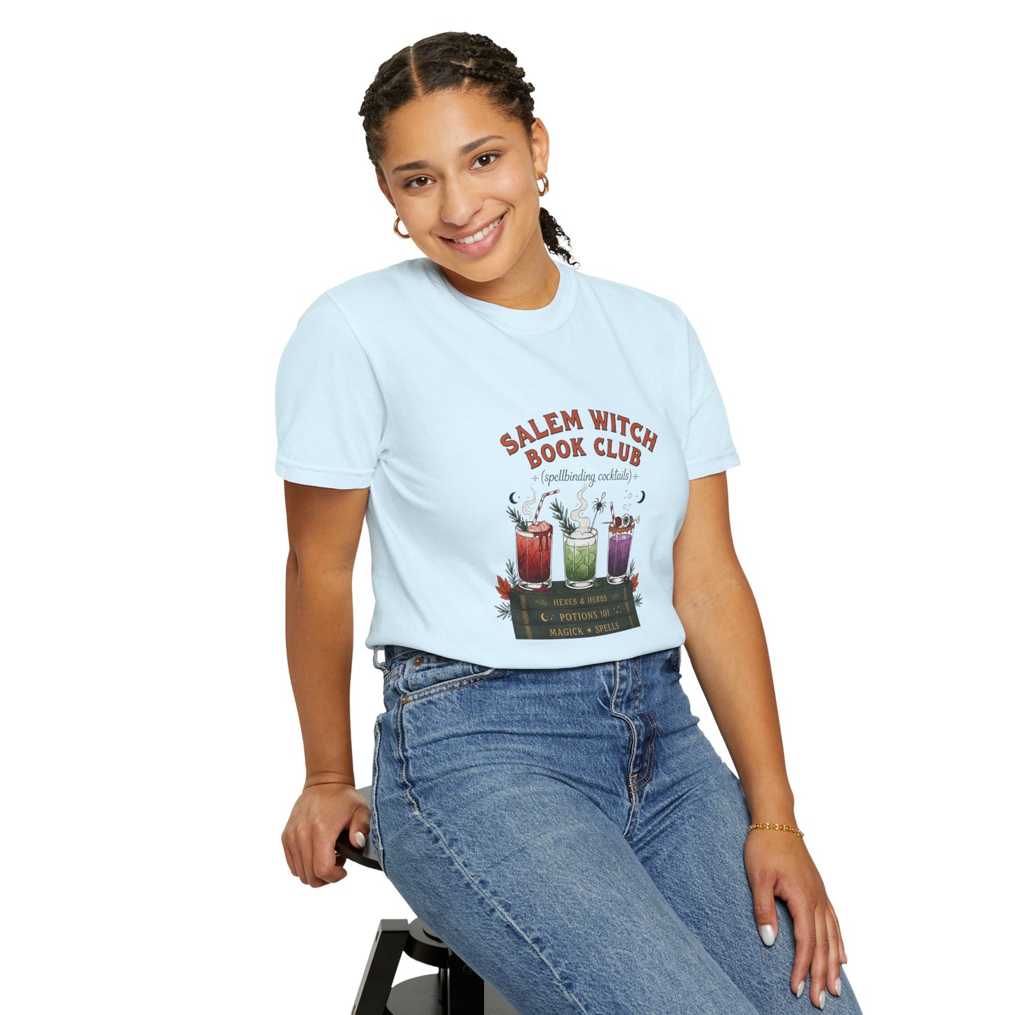 "Salem Witch Book Club" T-Shirt — Whimsical Witchy Reading Tee