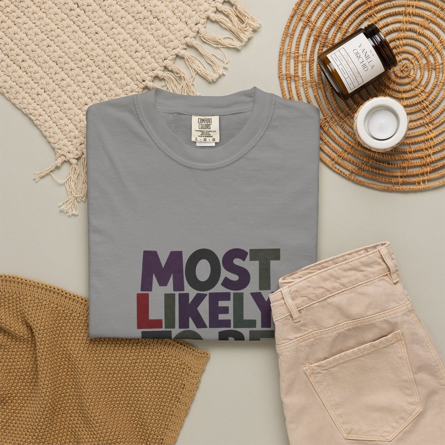 “Most Likely to Be Reading Thrillers” Graphic T-shirt
