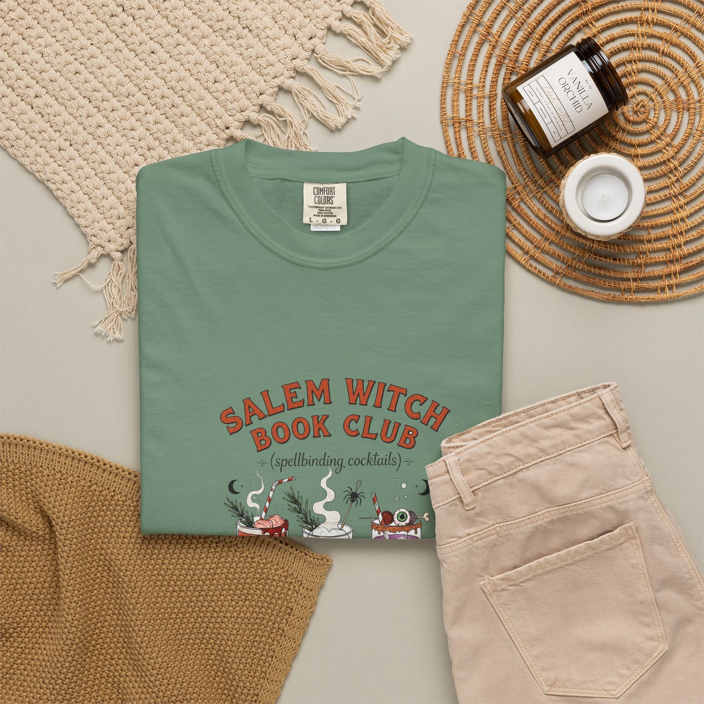 "Salem Witch Book Club" T-Shirt — Whimsical Witchy Reading Tee