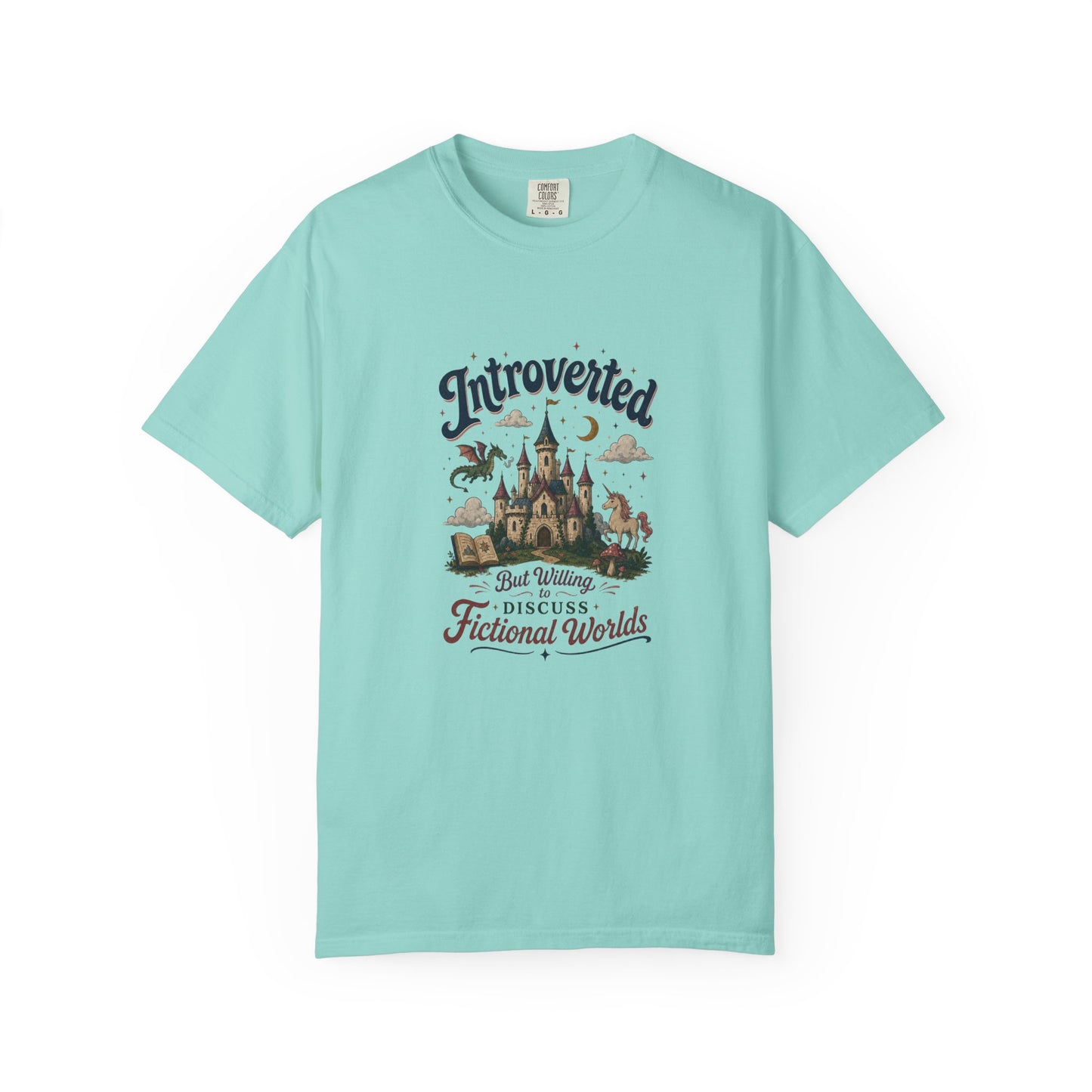 "Introverted But Willingly Discuss Fictional Worlds" Fantasy Lovers T-Shirt