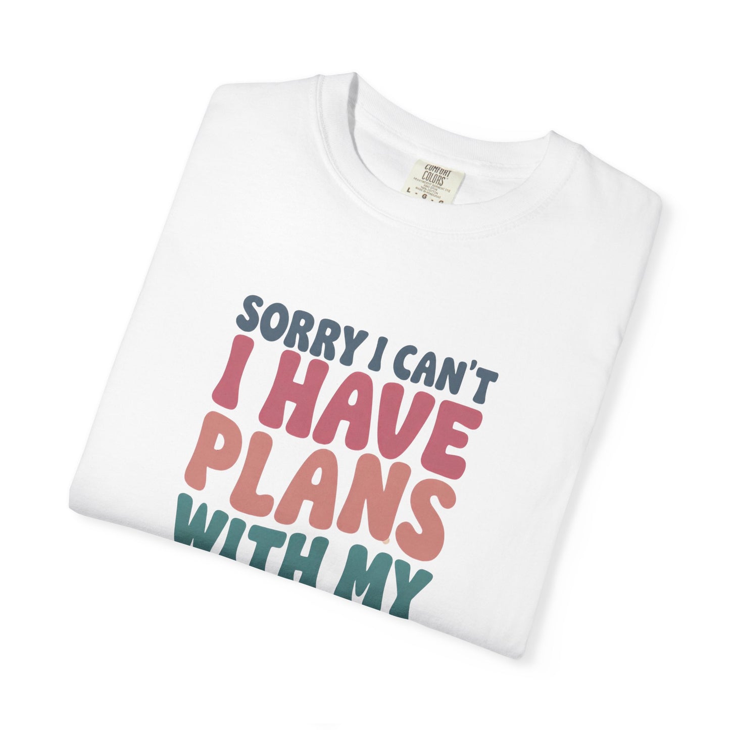 Book Lover T-Shirt — "Sorry I Can't, I Have Plans With My Books" Graphic Tee