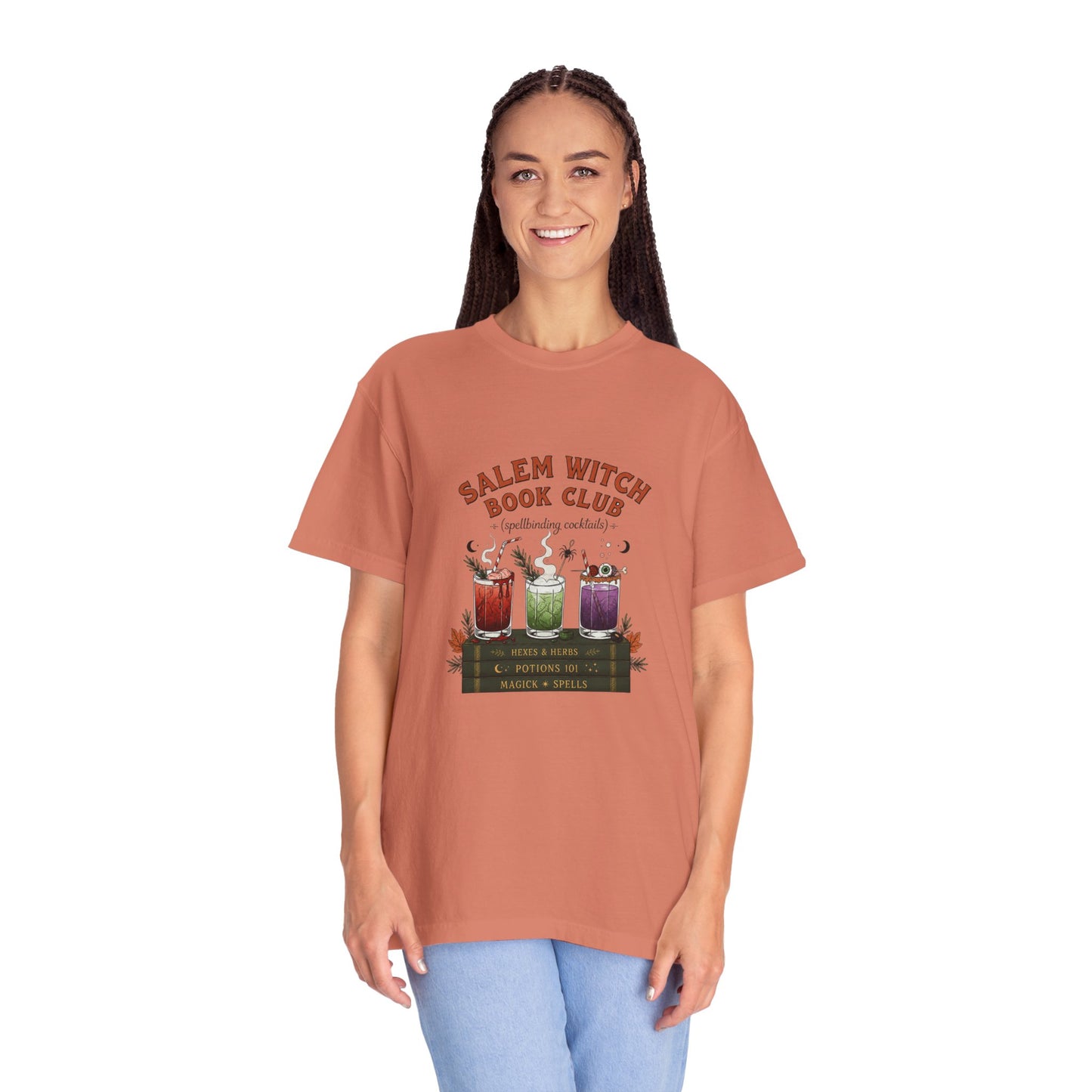 "Salem Witch Book Club" T-Shirt — Whimsical Witchy Reading Tee