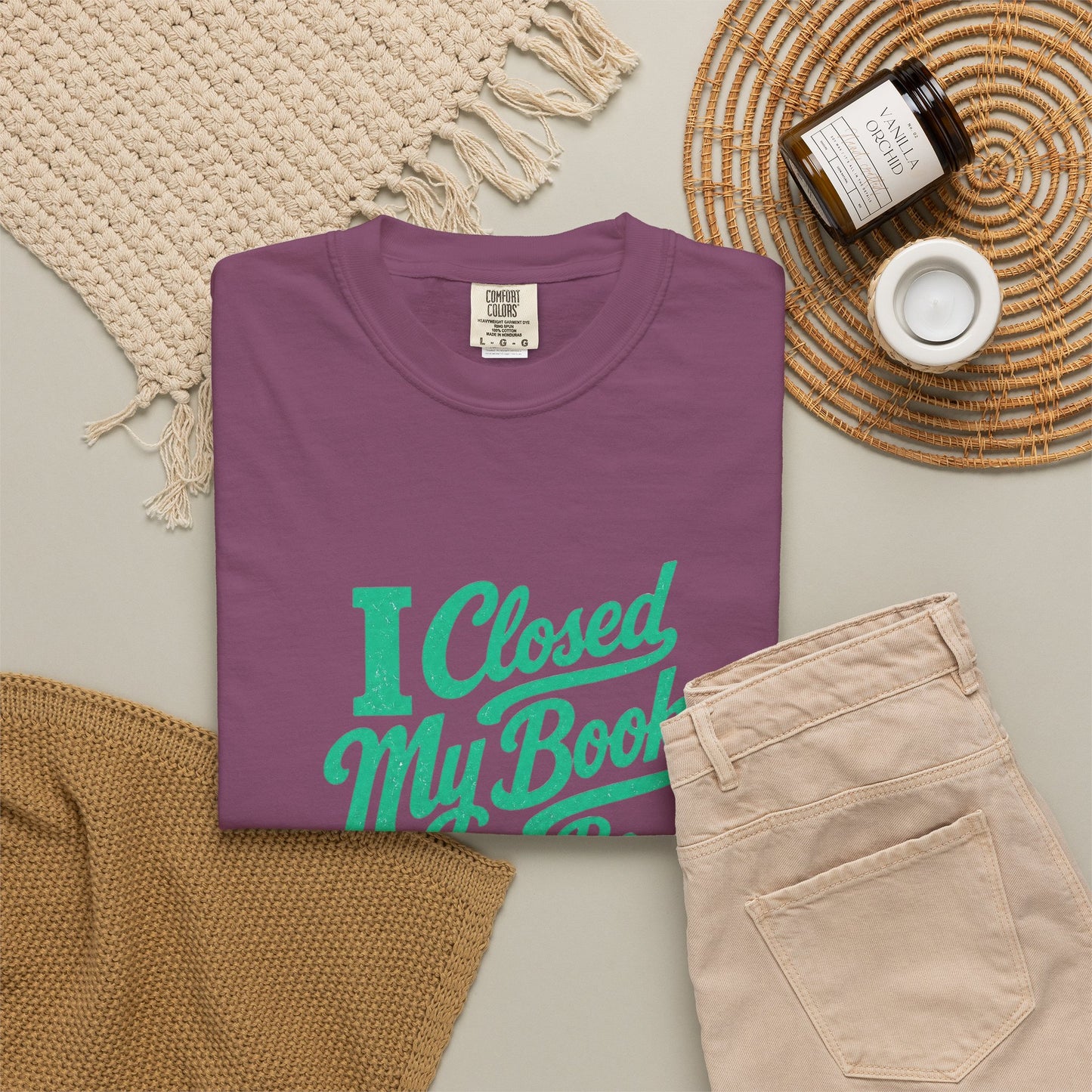 "I Closed My Book To Be Here" T-Shirt — Funny Reader Shirt for Book Lovers