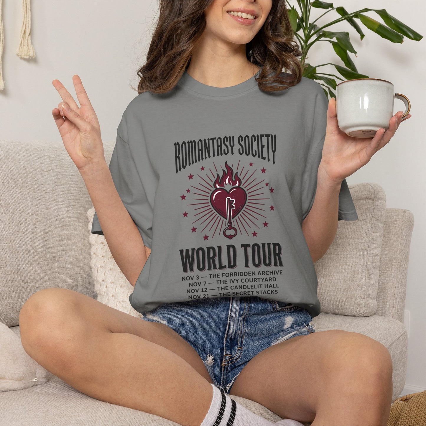 "Romantasy Society World Tour" Graphic T-Shirt