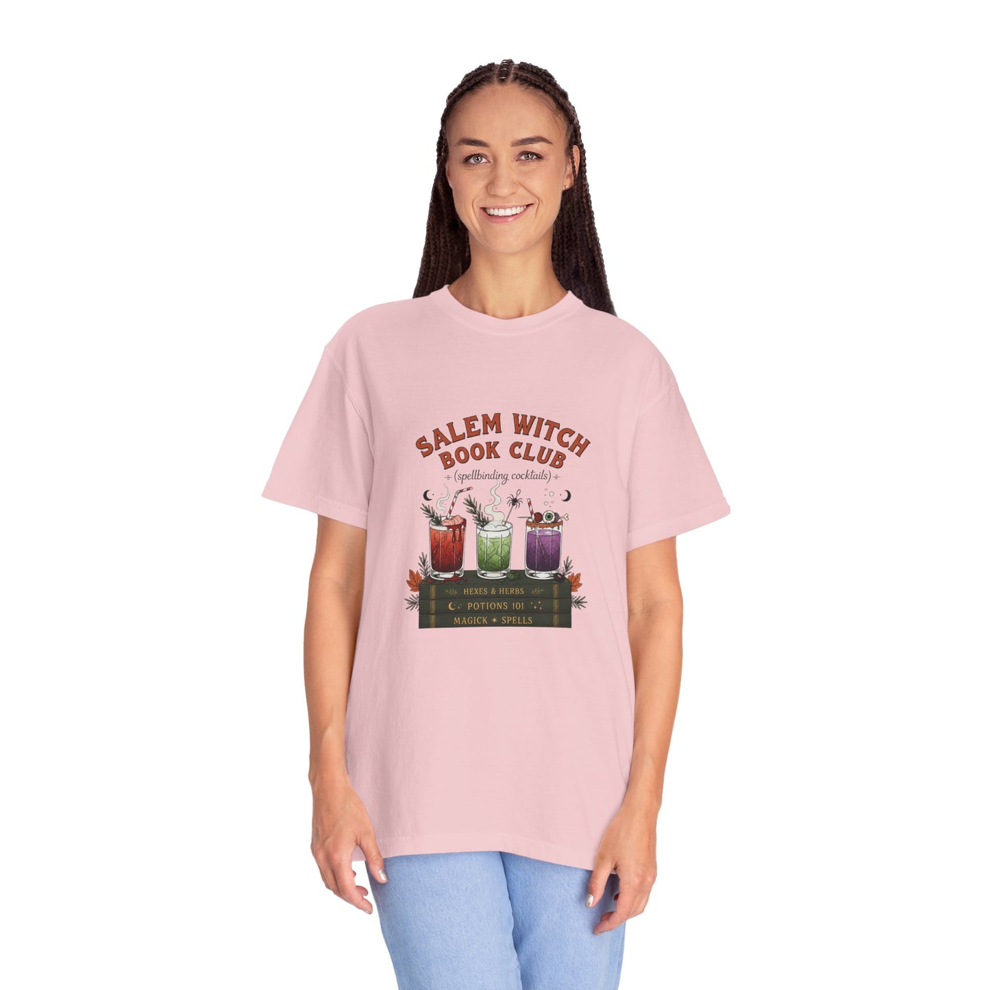 "Salem Witch Book Club" T-Shirt — Whimsical Witchy Reading Tee