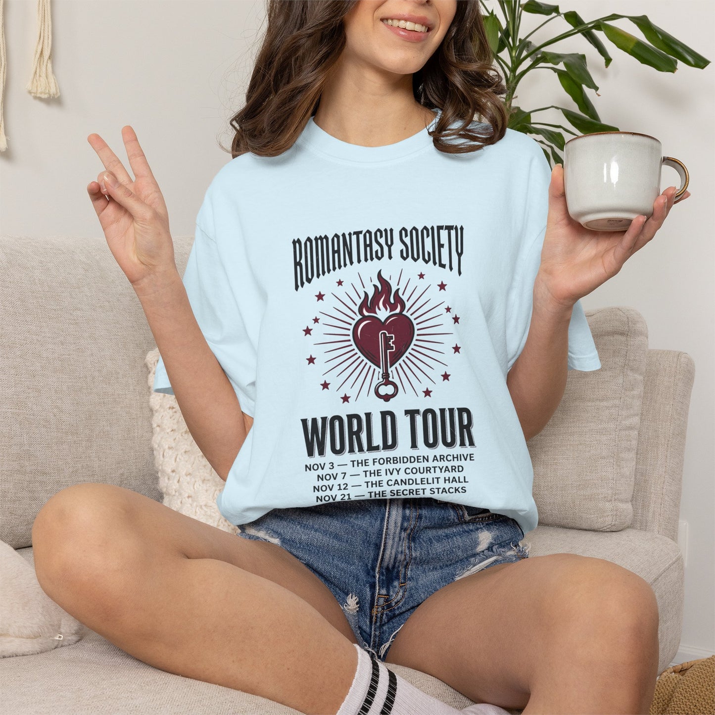 "Romantasy Society World Tour" Graphic T-Shirt