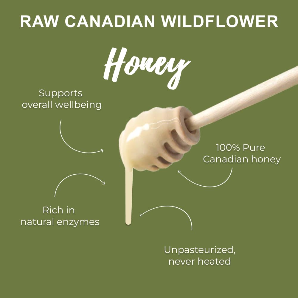 ONEROOT – Raw Wildflower Honey – Creamed Canadian Honey – 1kg - Canadian Distribution - Ships Free Within Canada on Orders Above CAD $199-4