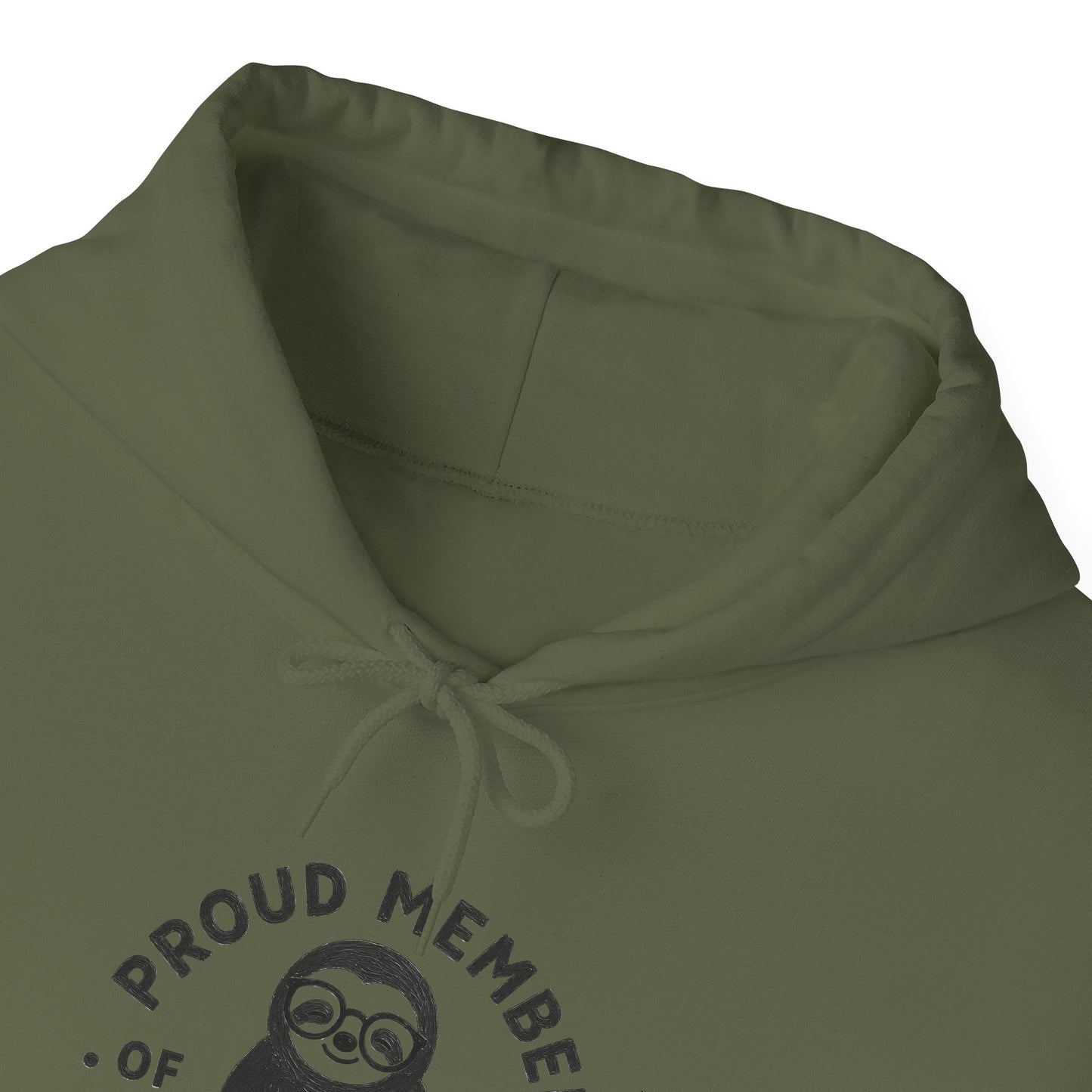 "Proud Member of the Slow Readers Club" Sloth Reading Hoodie