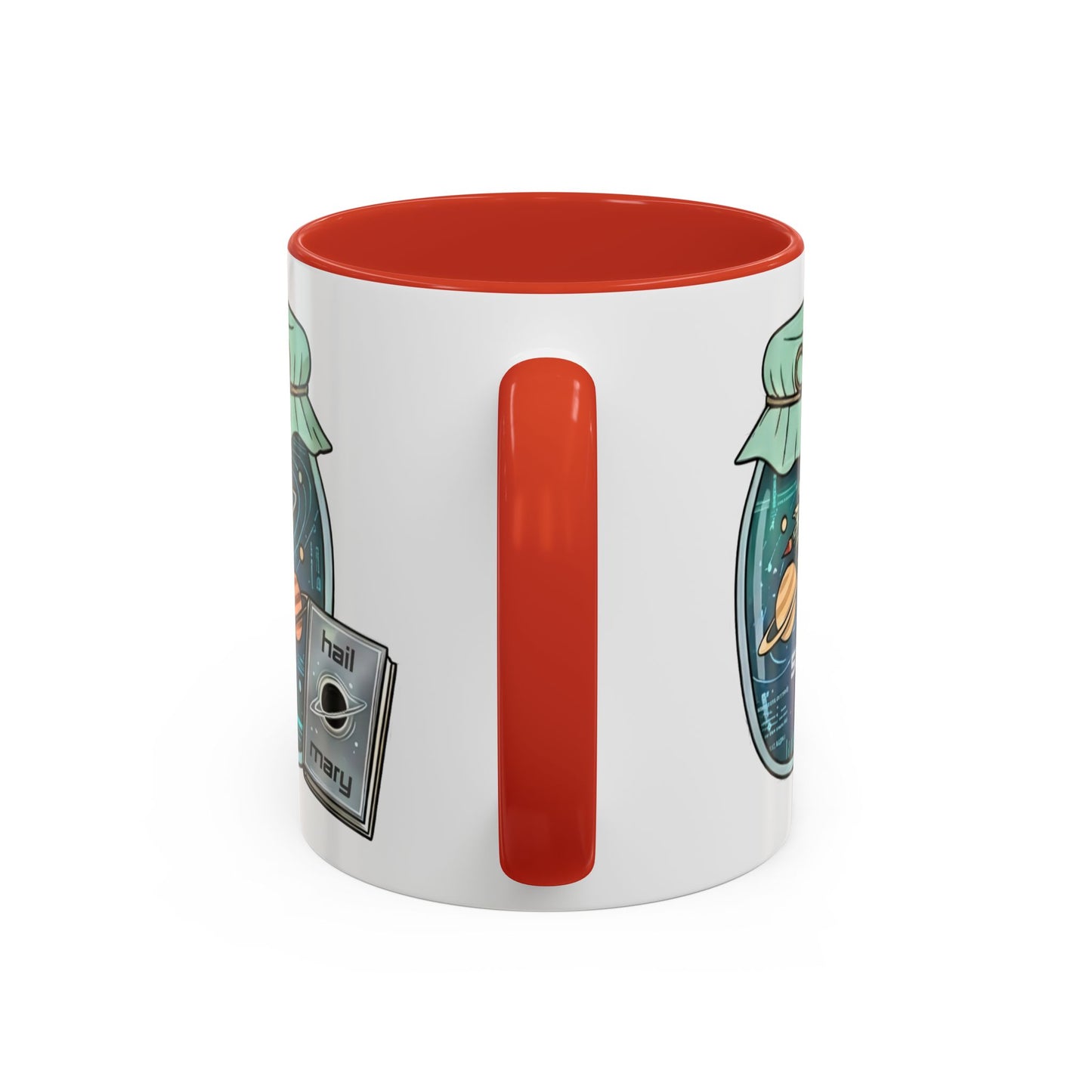 "Sci‑Fi Girl" JamJar Mug — Space Planets Accent Coffee Cup (11/15oz)