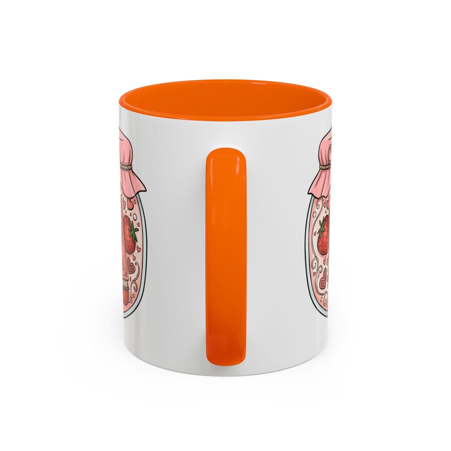 "Romance Pages" Jam Jar Coffee Mug — Cute Strawberry Jam Romance Readers Mug (11/15oz)