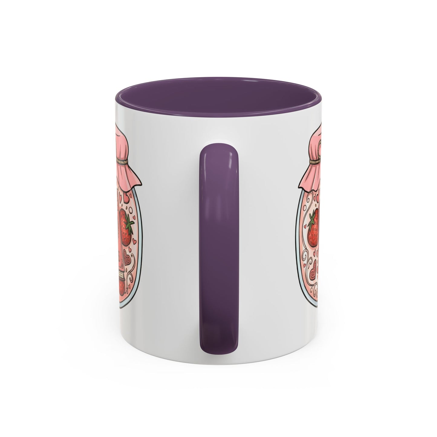 "Romance Pages" Jam Jar Coffee Mug — Cute Strawberry Jam Romance Readers Mug (11/15oz)