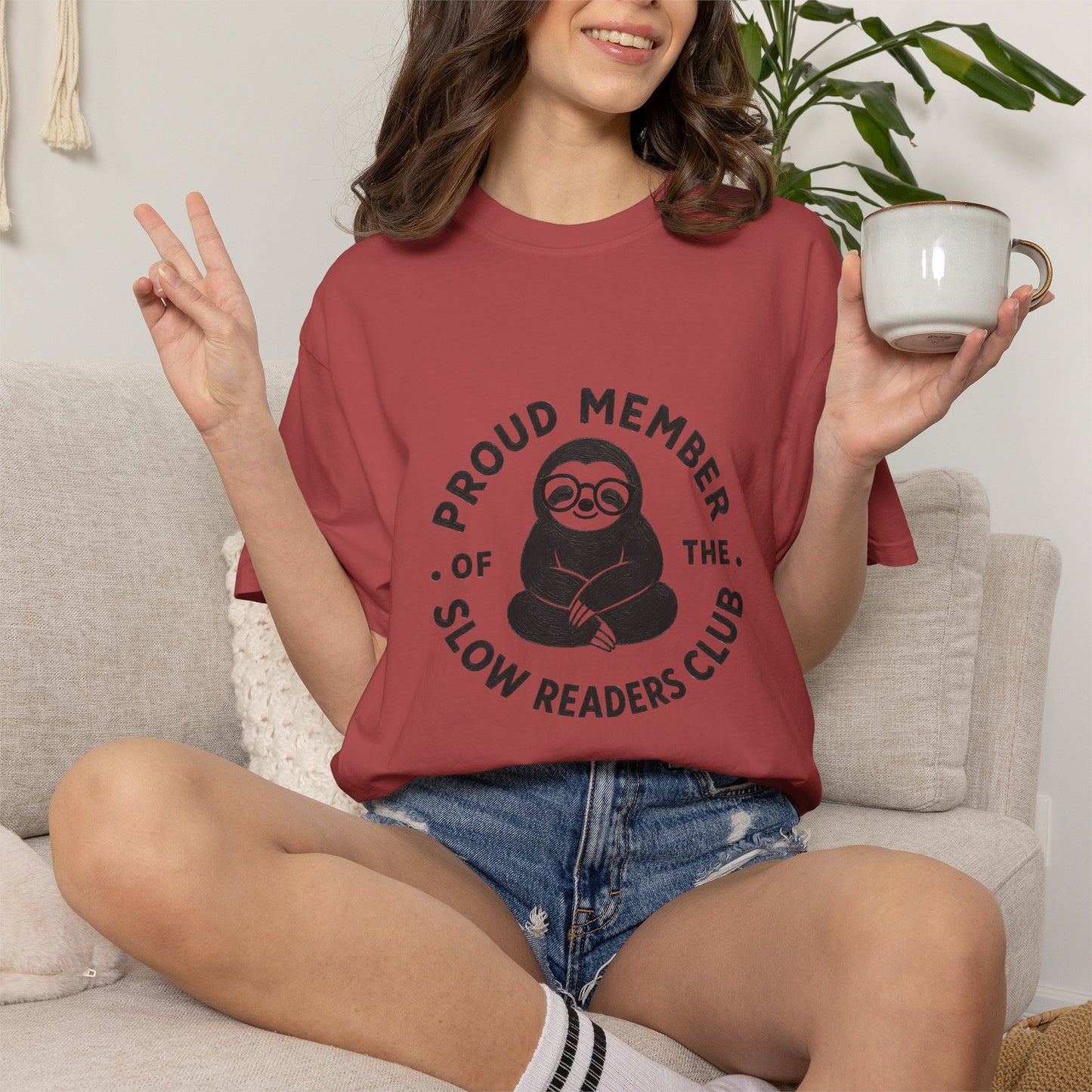 "Proud Member of the Slow Readers Club" Graphic Tee