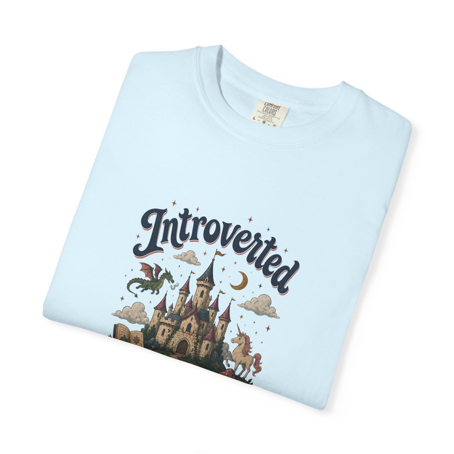 "Introverted But Willingly Discuss Fictional Worlds" Fantasy Lovers T-Shirt
