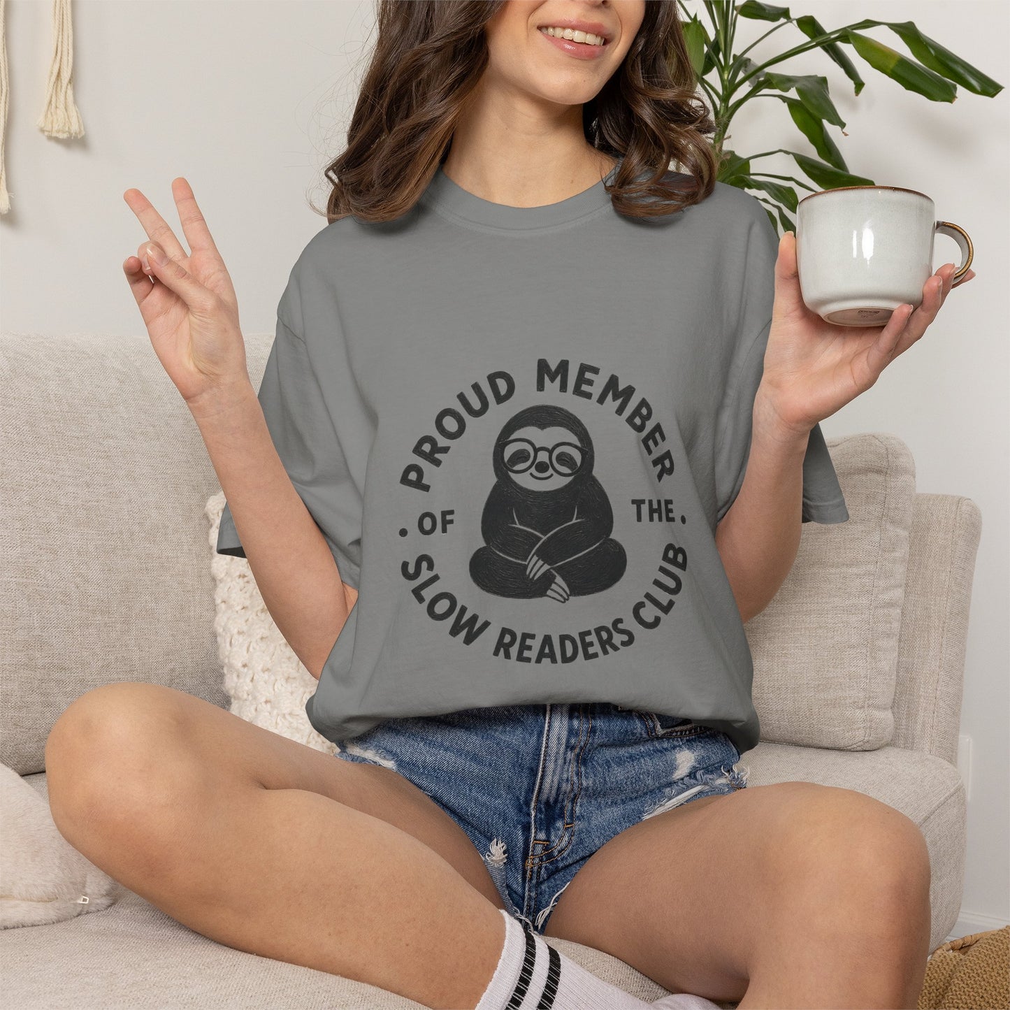 "Proud Member of the Slow Readers Club" Graphic Tee
