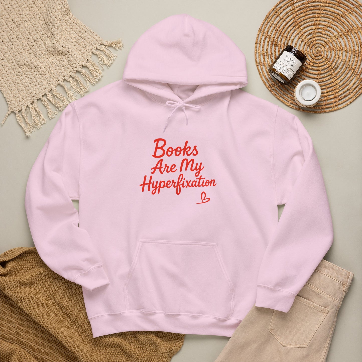 "Books Are My Hyperfixation" Neurospicy Bookish Hoodie