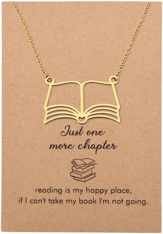 Collier Pendentif Livre