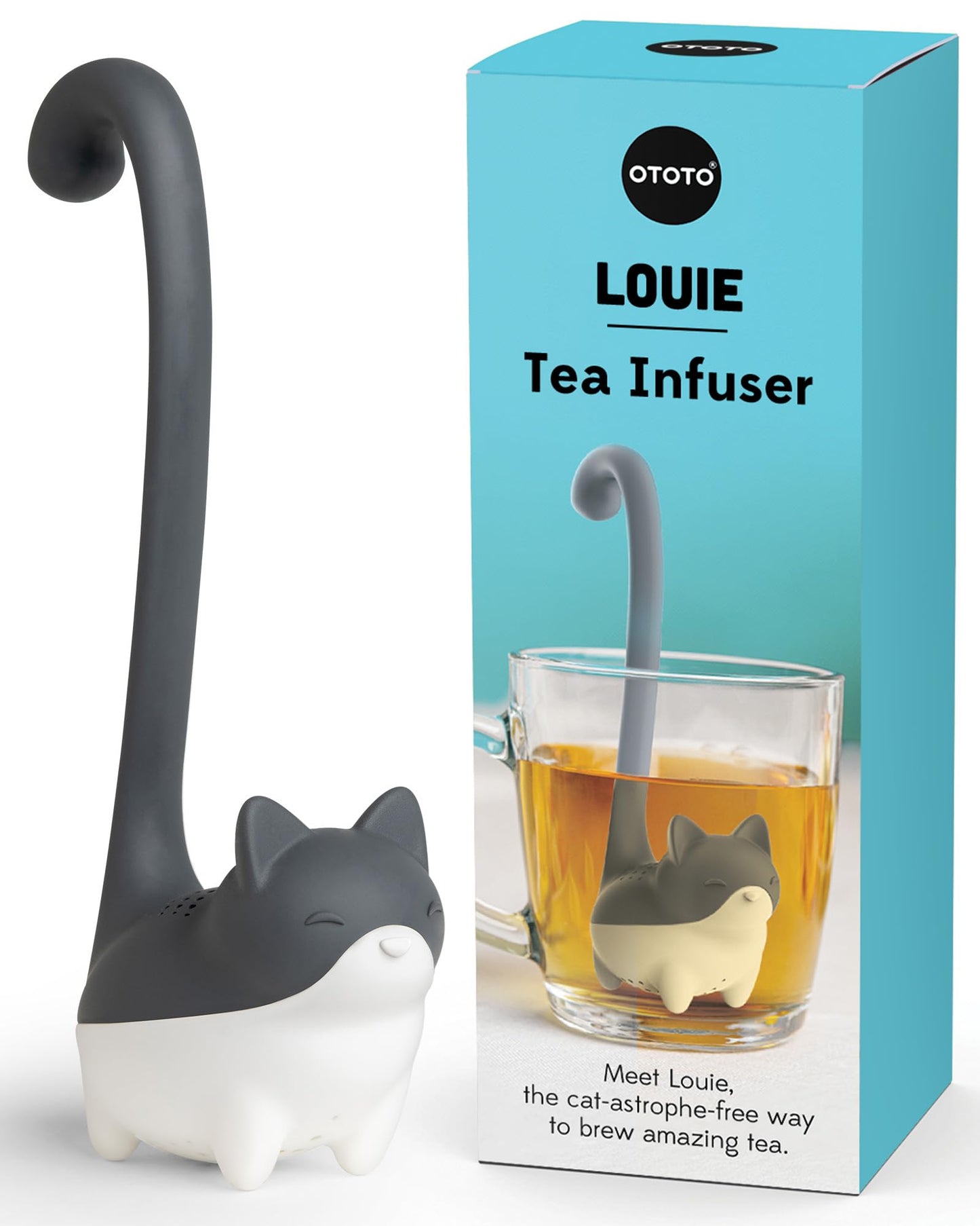 Infuseurs à Thé en Silicone - Ghnome/Champignon, Chat, Crabe, Chauve-souris/Lune, Nessie par OTOTO