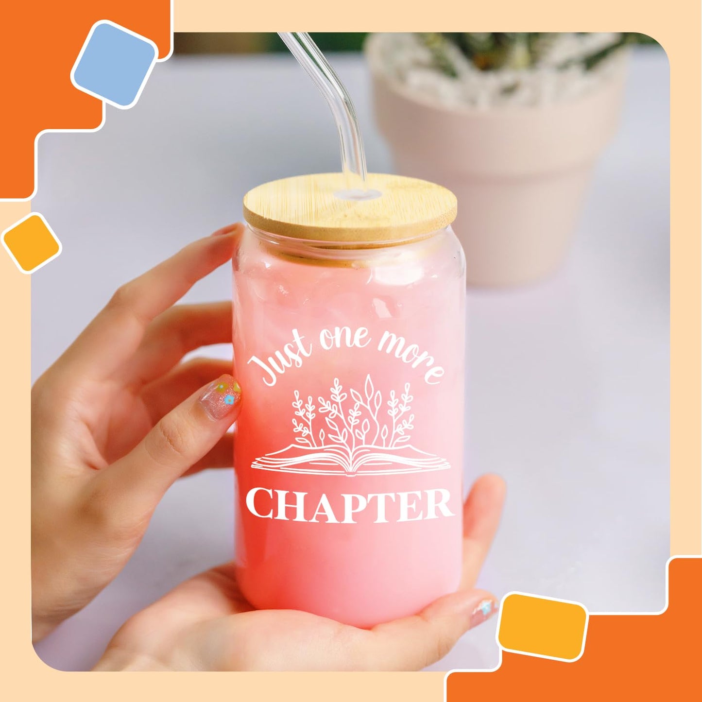 Verre à café pour les amoureux des livres de 16 oz - 2 options