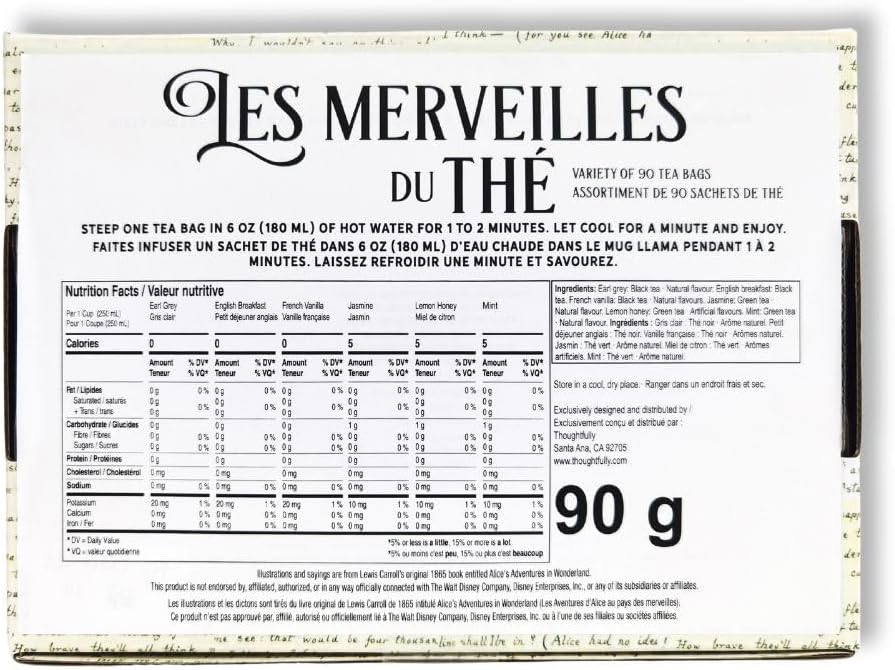 Coffret Découverte de 6 Thés « Alice au Pays des Merveilles » par Thoughtfully Gourmet