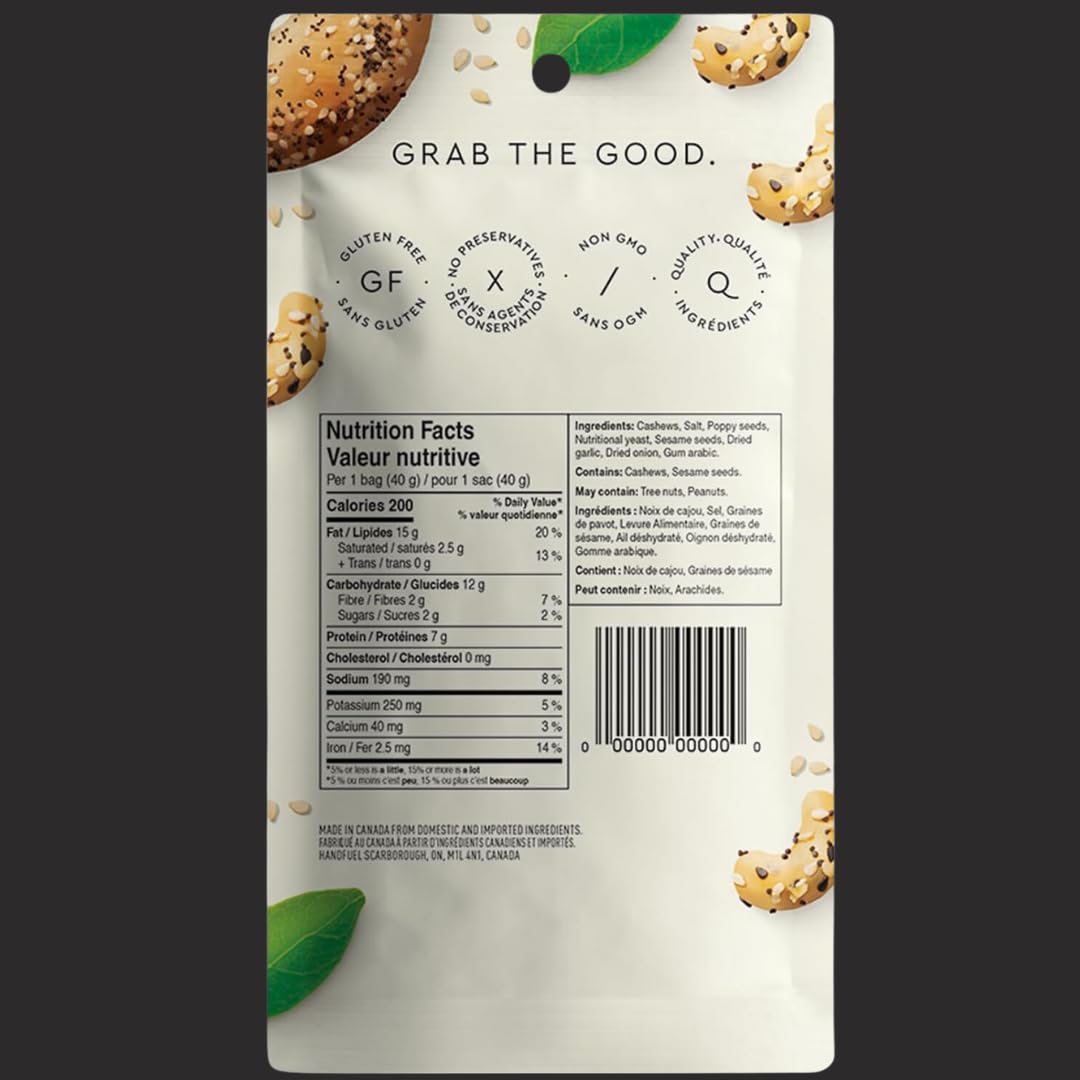Noix de cajou Tout Bagel par Handfuel